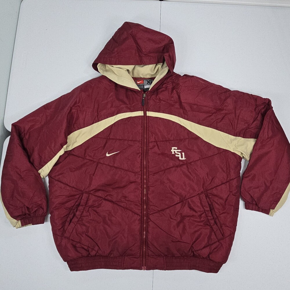 Vintage Nike Team Florida State University Jacket FSU Puffer/Bomber Seminoles